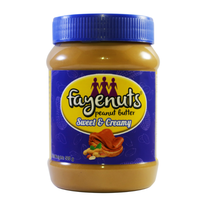 Fayenuts Sweet & Creamy Peanut Butter 520g